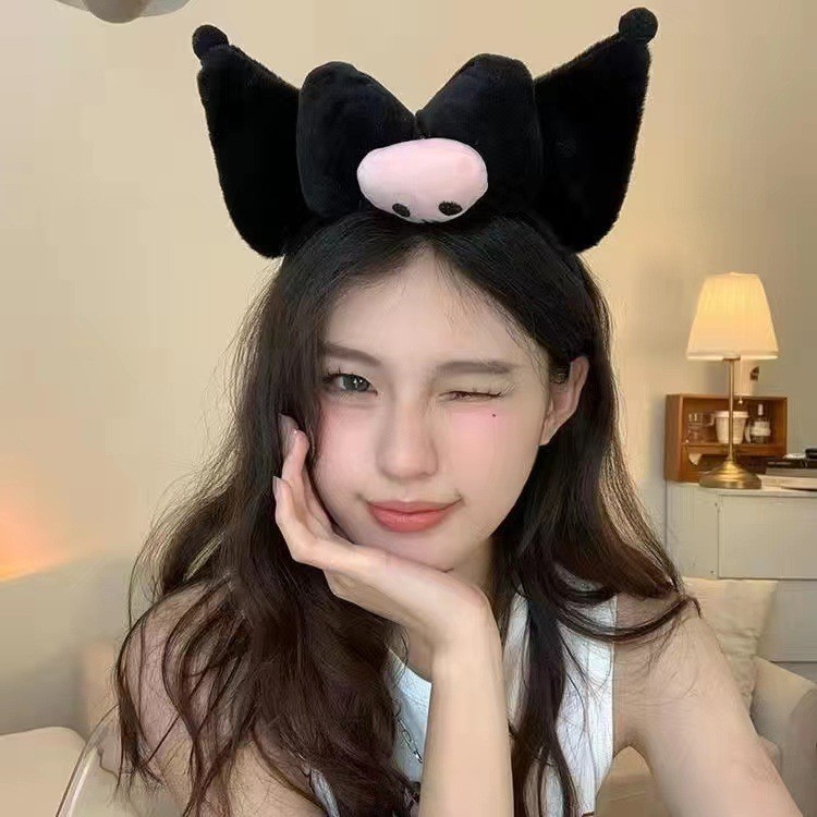 블랙 쿠로미 플러시 천