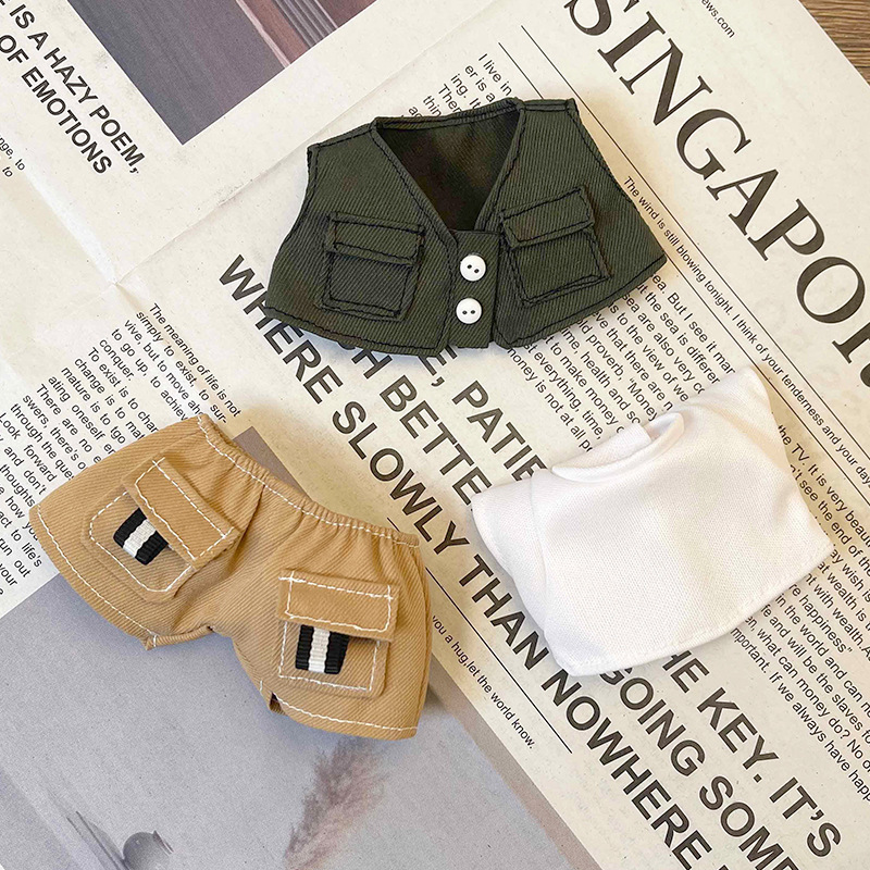 仅衣服适用于17cm拉布布labubu娃衣一二三代可穿衣服换装着替服装|undefined