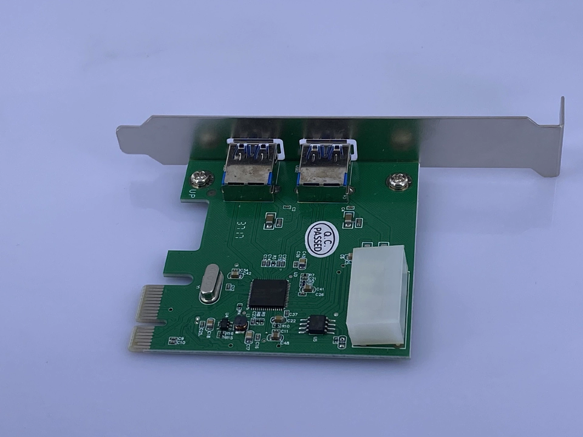 Оптовая карта расширения PCI-E до USB 3.0 2 расширенная карта для настольного ПК материнской платы USB карта расширения