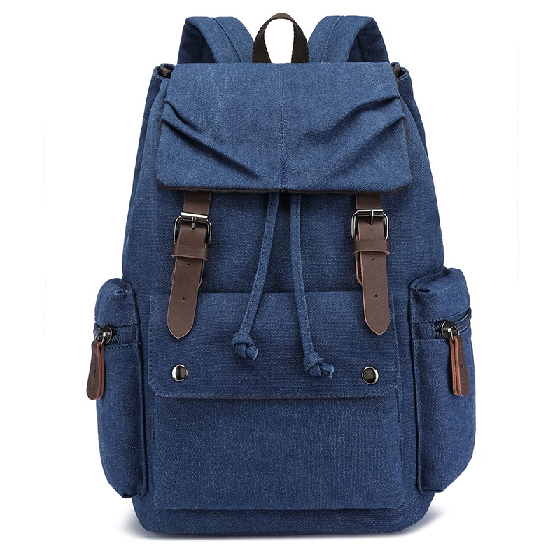 Transfronterizo estilo coreano simple casual bolso de la computadora del estudiante de los hombres mochila portátil de moda fresca mochila de viaje mochila de lona