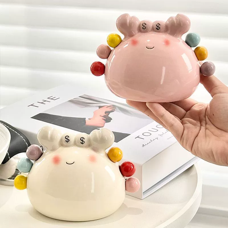 Вилка для фруктов в виде краба, десертная милая маленькая вилка из нержавеющей стали, набор керамических банок для хранения, вставка для фруктов, детская вилка для фруктов