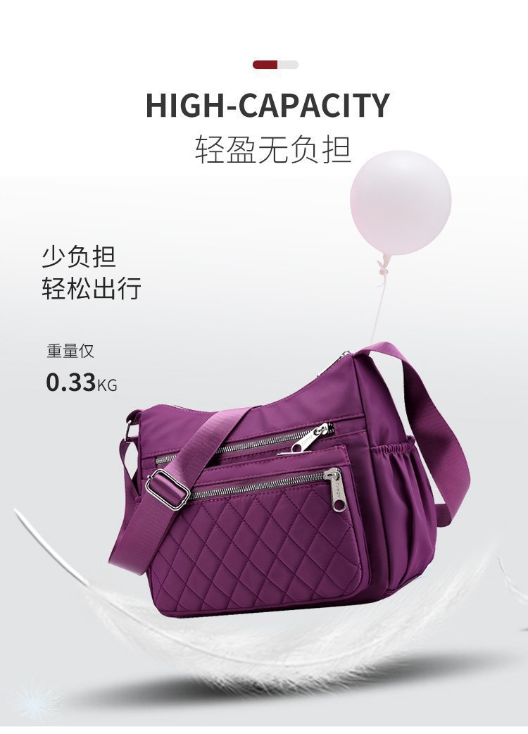 New casual single-shoulder crossbody bag, Oxford fabric bag, simple and fashionable European and American women's bag, cross-border one-piece delivery worldwide undefined