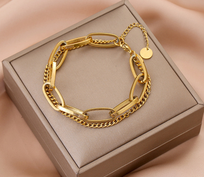 1 Piece Quantity Round Heart Shape 304 Stainless Steel Elegant 304 Stainless Steel Bangle