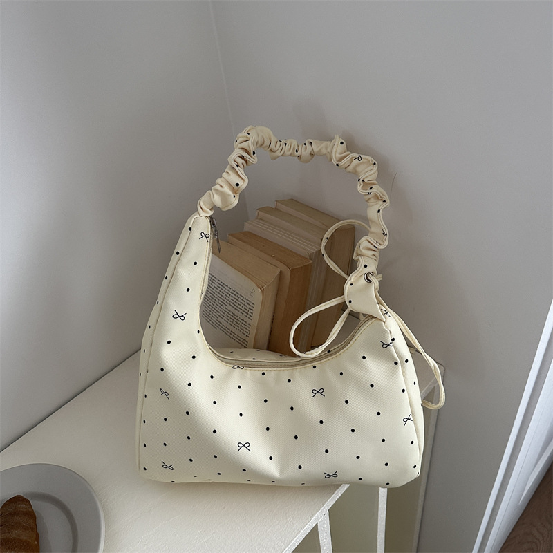 Bolsa tote da moda com estampa de laço para maternidade e ginásio_voghion.com