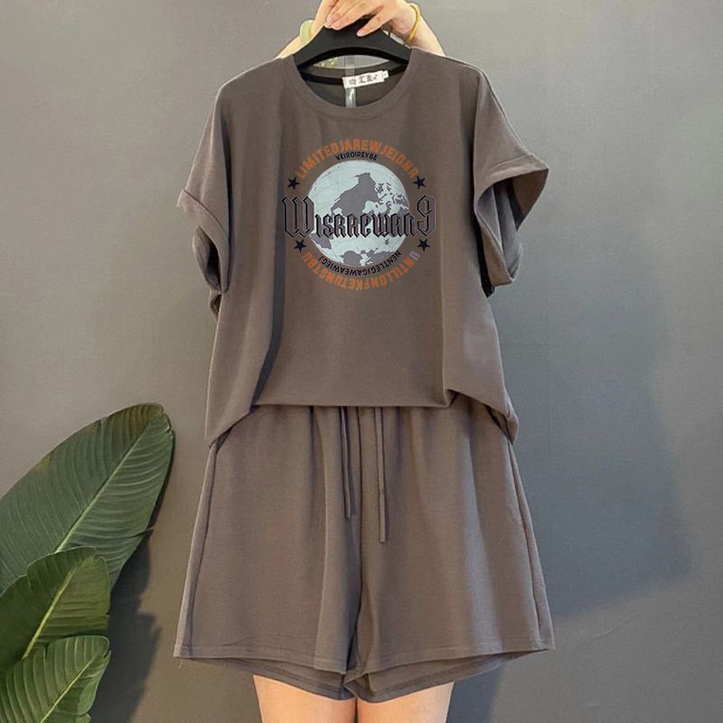 그레이 브라운 슈트 [어스 프린트]