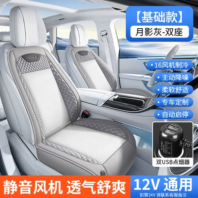 Rapid Cooling Dual Ice-Sense Ventilation Multi-function pad - basic-model-two-seatermoon-shadow-gray