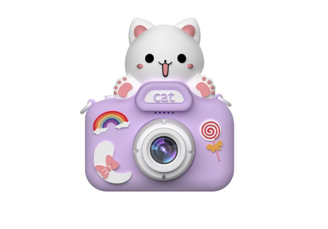 큰 머리 고양이 보라색 + 64G 메모리 카드 + 카드 리더기