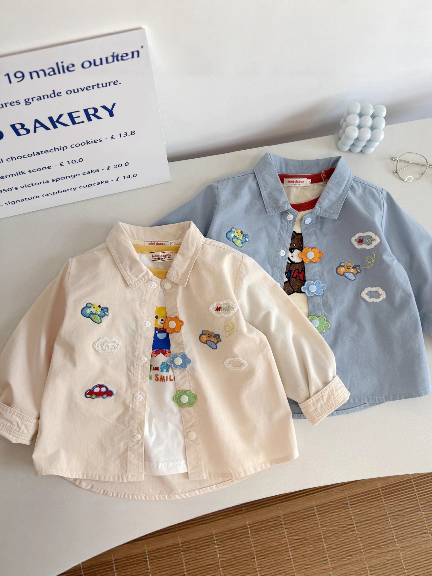 Cute children's autumn shirt for boys
