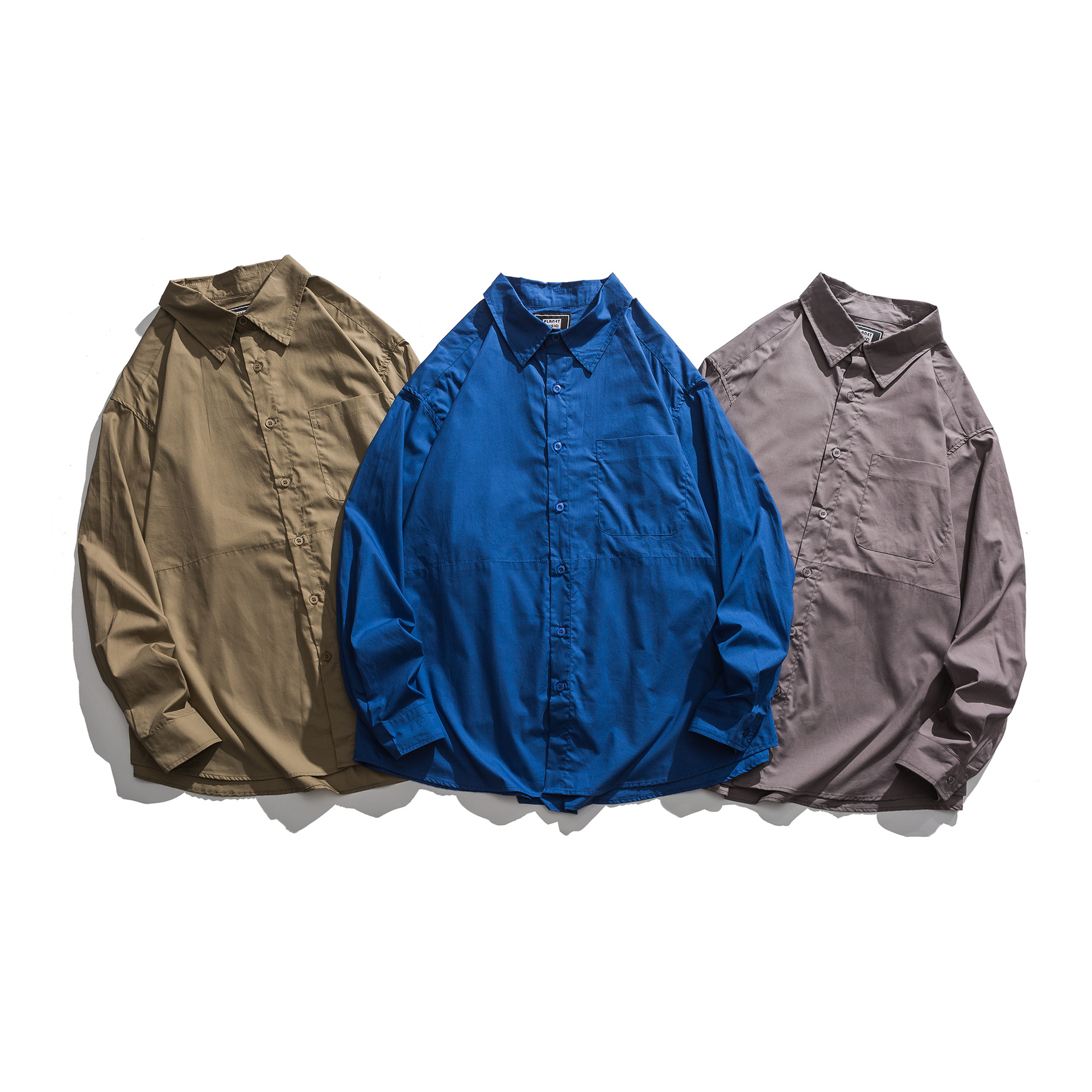 Spring solid shirt