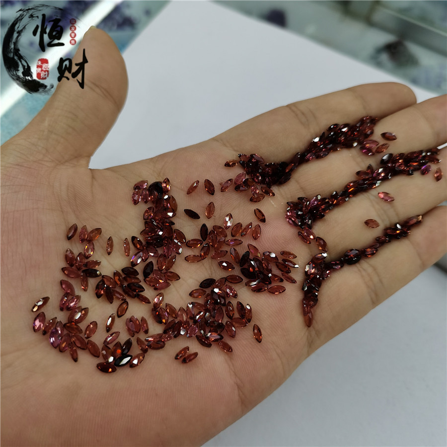 organic gemstone for ring pomegranate from Mozambique