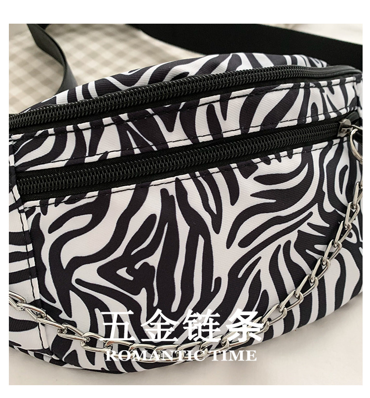 New Printed Cow Pattern Female Small Shoulder Bag Chest Bag Waist Bag display picture 15