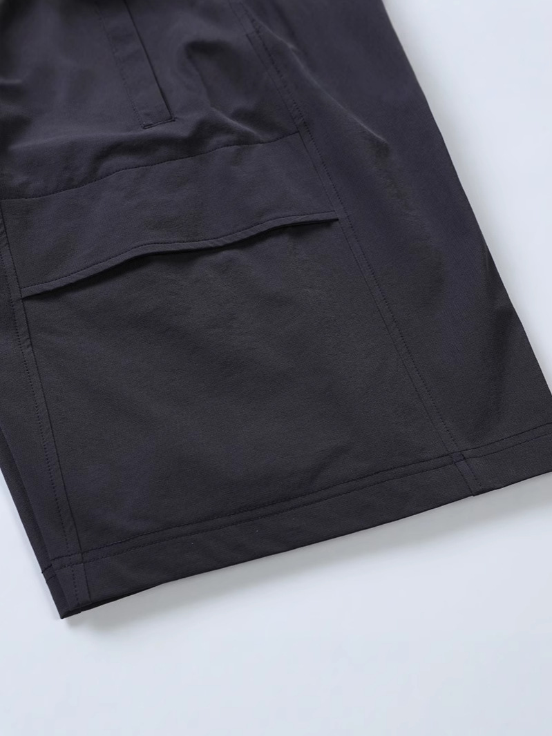 Pantalones cortos de cinco puntos para deportes al aire libre a prueba de agua tejidos, pantalones cortos de herramientas casuales de varios bolsillos para hombres, personalización de verano