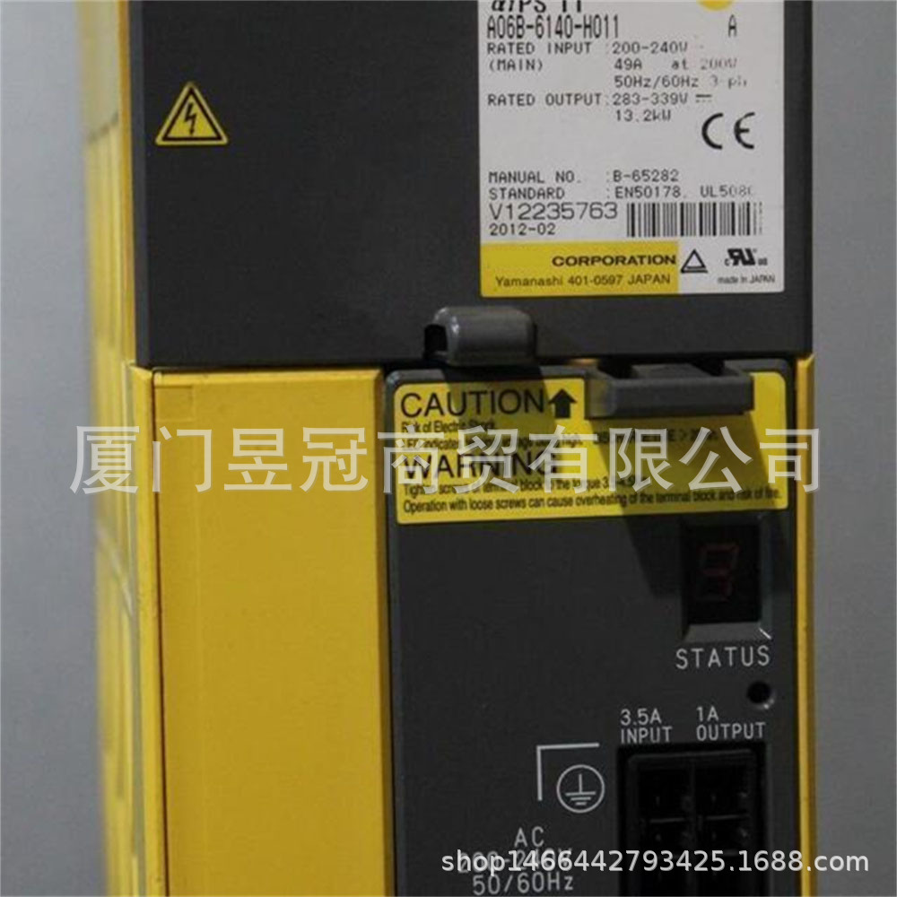 全新现货议价FANUC发那科伺服驱动器A06B-6140-H011出售进