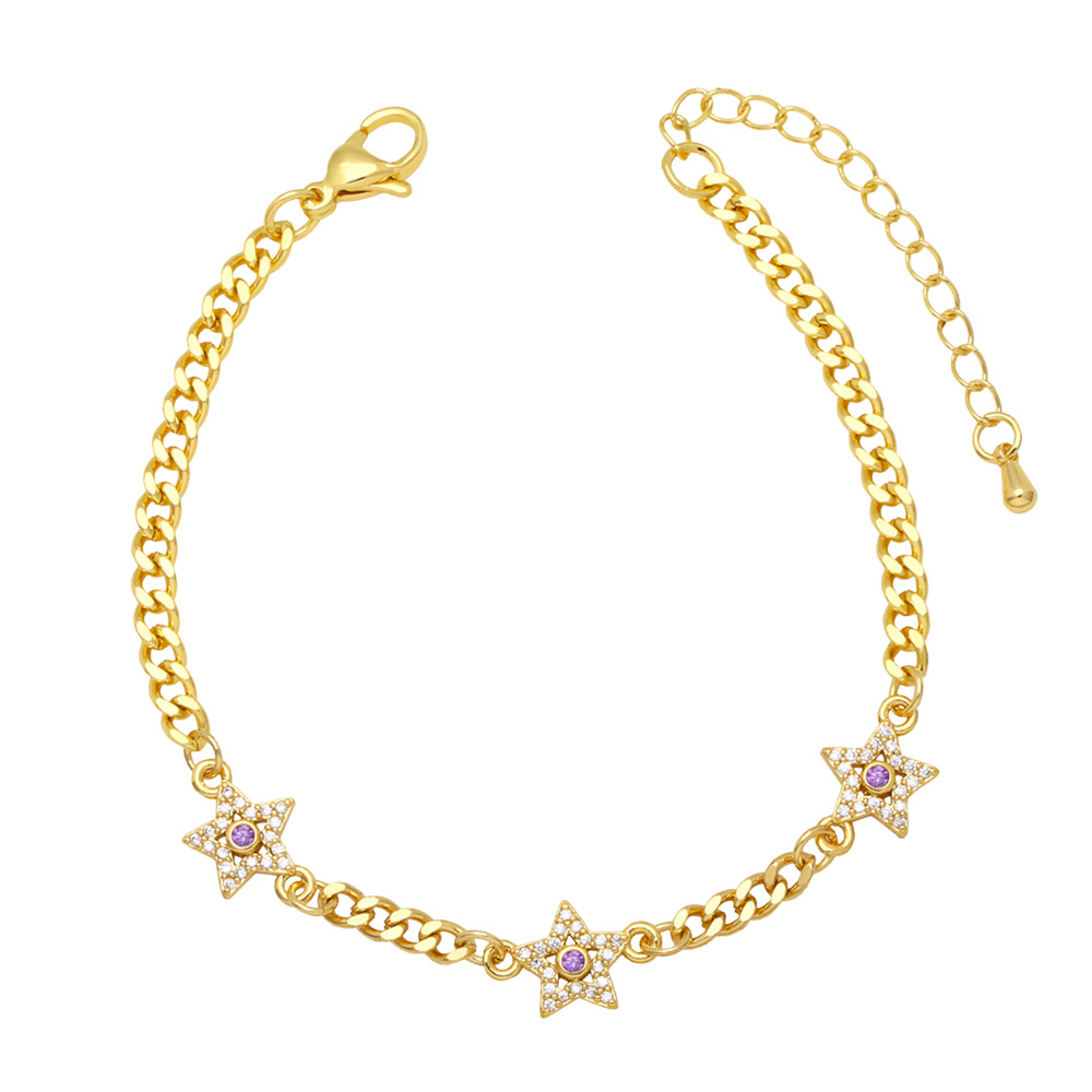 Fashion Copper XINGX Bracelet Daily Splicing Zircon Copper Bracelets