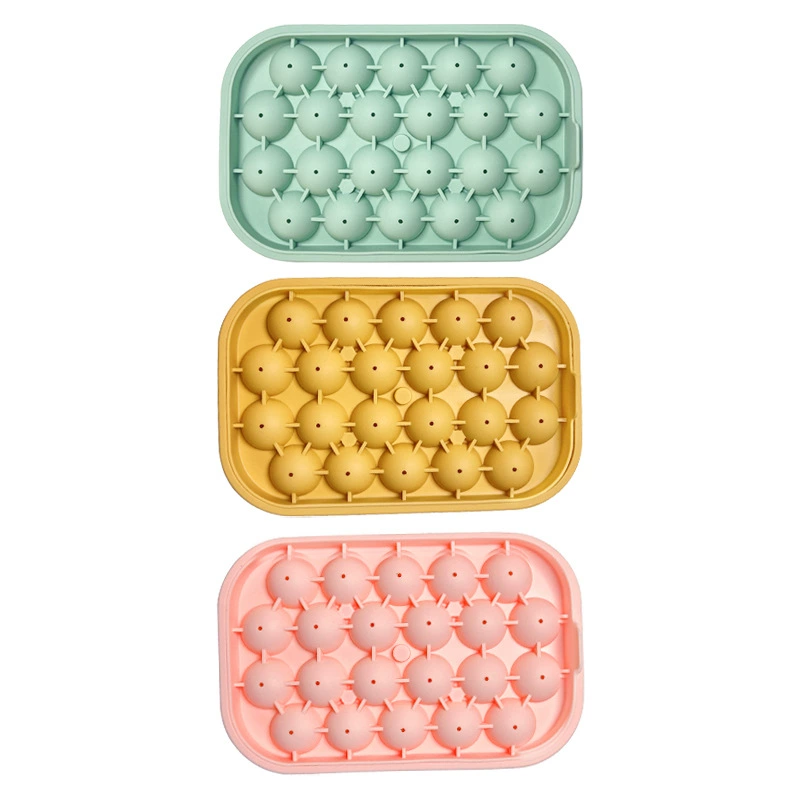 Silicone hockey, spherical round mold, 22 cells