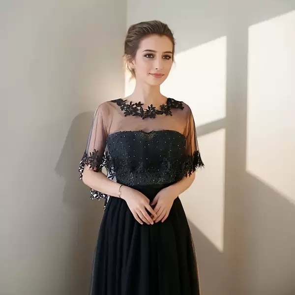 New Bridal Wedding Dress Accessories Lace Shawl Gauze Pullover Thin Cape