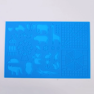 跨境供应3D打印笔硅胶画板笔基础图形绘画板硅胶临摹板硅胶垫批发
