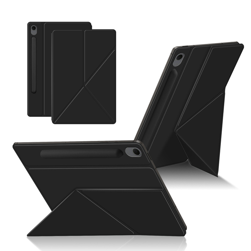 Suitable for Samsung Tab S10Lite Protective Case S8 Tablet Case S9 Magnetic Double-Sided Clip S7 Computer S10Fe Leather Case