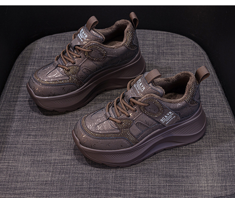 Giày sneaker nữ đế dày phong cách cổ điển Forrest Gump, thời trang đa năng, phù hợp mọi dáng người — M2975 đơn màu xám, M2975-1 plus nhung xám, M2975 lớp lót đơn màu be, M2975-1 plus nhung màu be chi tiết 15