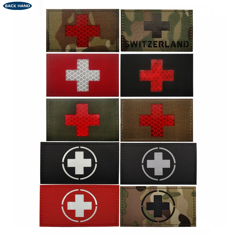 Nylon retroreflective name sticker with velcro, night armband