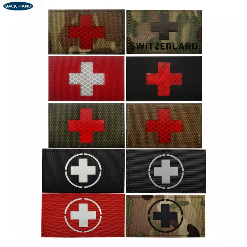 Nylon retroreflective name sticker with velcro, night armband