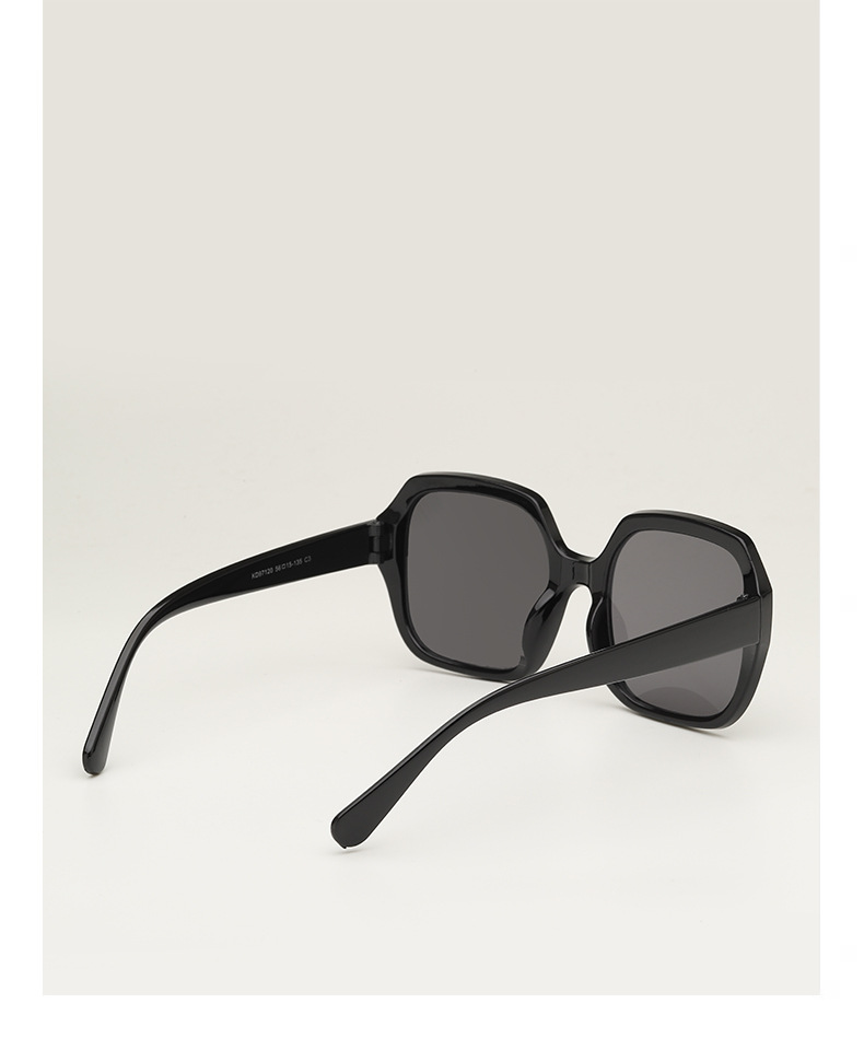 60g Weight Full Frame Glasses Structure Sunglasses Classification Ac, UV400 Protection Lens Material Square Glasses Style Street Occasion Solid Color Pattern Women'S Gender Streetwear Style Grey, Black Color Streetwear Solid Color Ac UV400 Protection Square Full Frame Women's Sunglasses 4