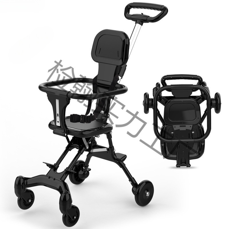 Children's Stroller, Lightweight Baby Stroller, One-Click Folding Baby Stroller, Portable High-View Two-Way Pocket Stroller