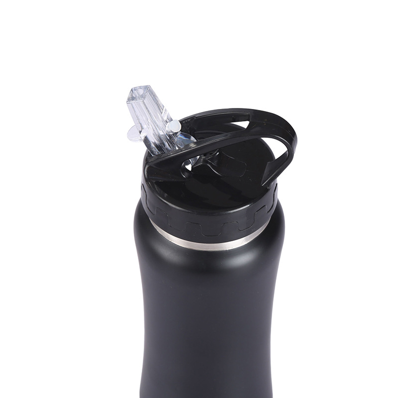 Cruz-frontera creativa de acero inoxidable taza de vacío de la cintura de gran capacidad olla de escalada al aire libre con mango portátil deportes botella de agua