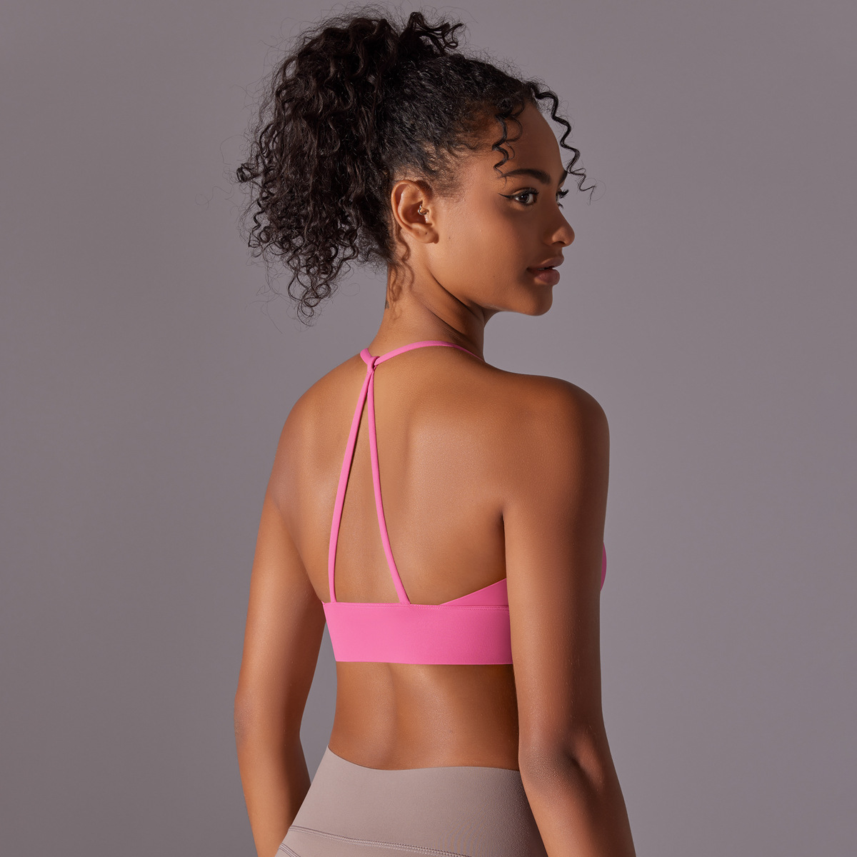 140g Weight Sleeveless Sleeve Length Nylon Fabric Type Short Top Length Halter Crisscross Tank Tops Type Fitness, Yoga, Sports Occasion Halter Neck Neckline Solid Color Pattern Sports Style Sports Solid Color Nylon Halter Neck Active Tops Halter Crisscross Tank 18