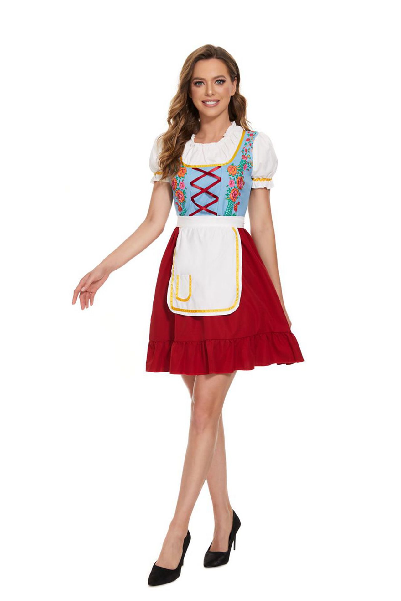 Oktoberfest Ethnic Style Color Block Party Costume Props display picture 3