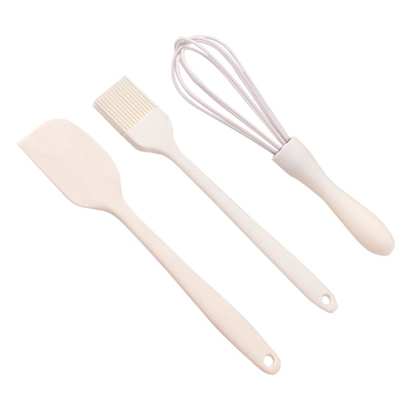 Ready Stock Supply of Mini Silicone Baking Set, High Temperature Resistant Cake Cream Silicone Spatula, Egg Beater, Silicone Oil Brush
