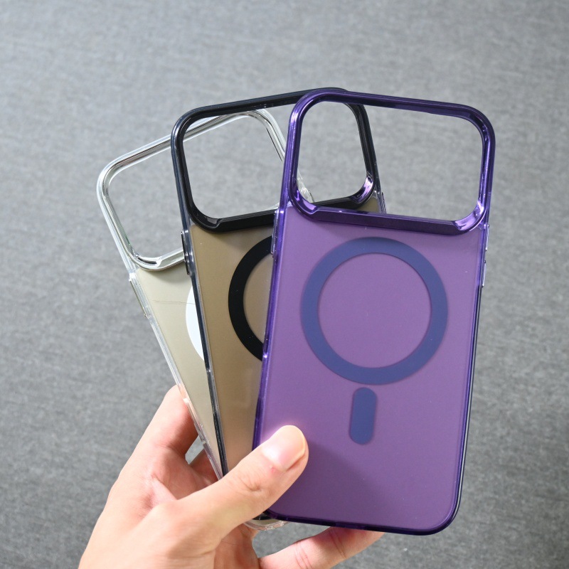 iPhone 17 Pro Max üçün maqnit telefon qabı — elektrokaplama