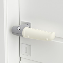 2024 New Crocodile Silicone Children's Safety Door Handle Protector Anti-Collision Room Door Handle Soft Protector