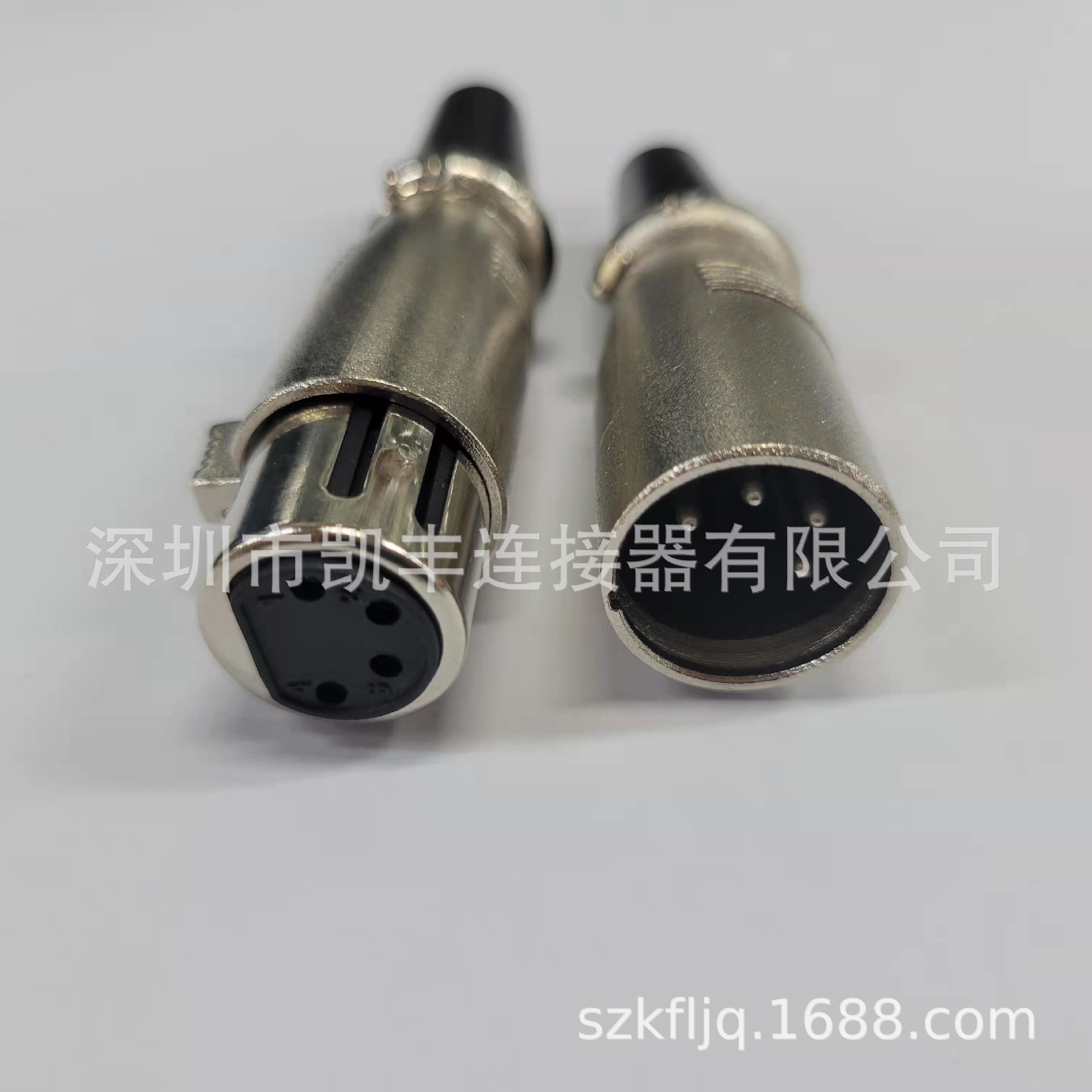 供应4PIN日式卡农公头 4芯音响话筒平衡功放话筒插头卡侬头