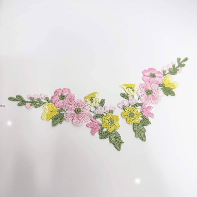 Ready Stock Supply of Colorfulful Water-Soluble Lace Embroider Ethnic Style Popular Clothing Intimates Halter Neck Accessories