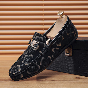 Spring New Men's Loafers Low-top Legs Men's Casual Shoes Fashionable All-match Loafers Slip-on
