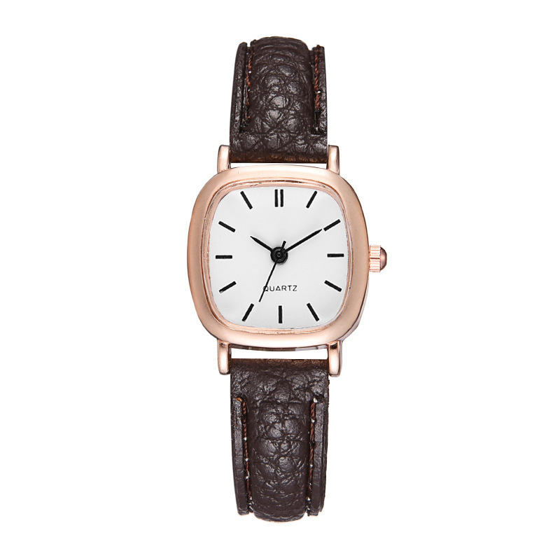 Nuevo reloj cuadrado fabricante simple personalidad retro estudiante de las mujeres Correa cuarzo reloj femenino en stock