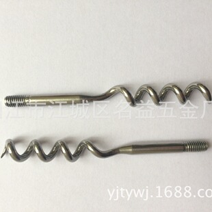 Factory Direct Supply Bottle Opener Stainless Steel Wine Drill Spring Red Wine Screw Spiral Shaft Bottle Wine Opener Beer Bottle
