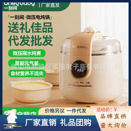 一刻间微压电炖锅家用宝宝煮粥锅隔水炖煮陶瓷内胆食材营养不流失