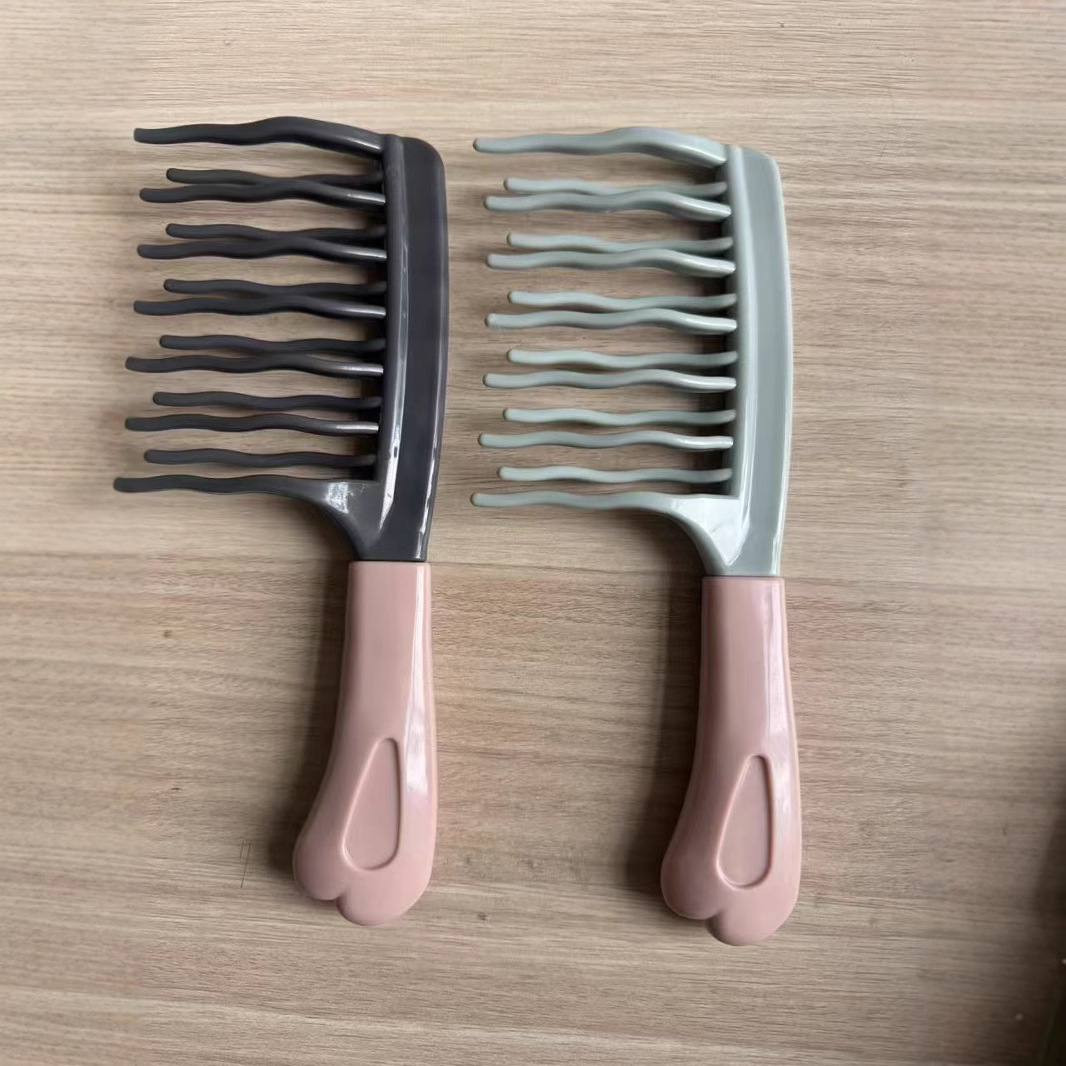 Doble fila de ondas grandes pein de cabello antiestático pein de cabello