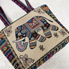 Retro shoulder bag, trend capacious ethnic one-shoulder bag, wholesale, with embroidery, ethnic style