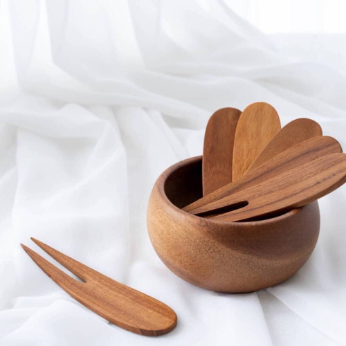 Sweet Treat Fork Japanese Cypress Fruit Fork Wooden Dessert Fork Solid Wood Cake Sweet Fork Home Tableware