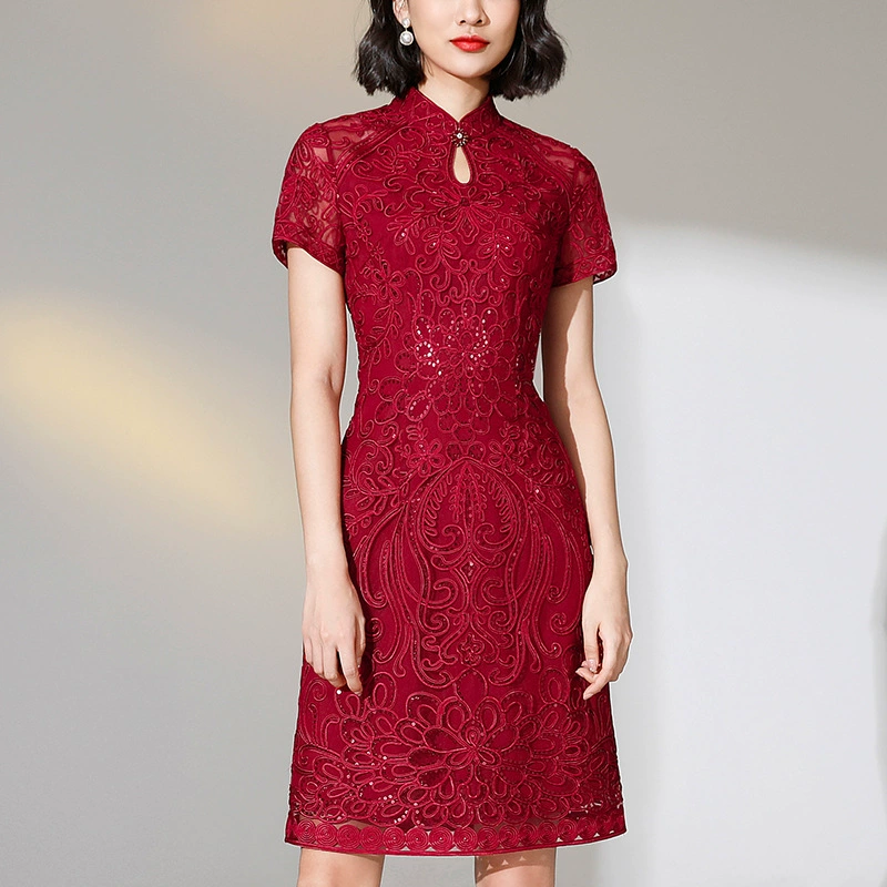 Платье для маленькой матери с волосами 2022 летнее Короткое женское свадебное платье больших размеров для среднего возраста для женщин