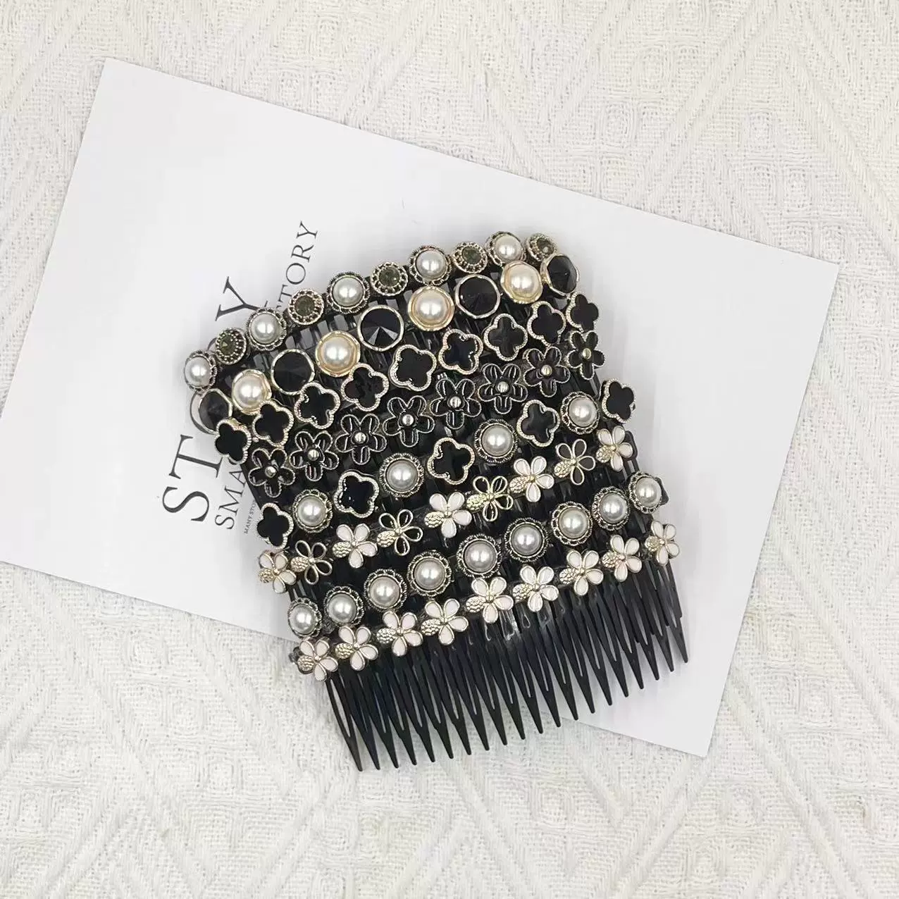 Bangs from pearl, hairpins, headband, hair accessory, clips included