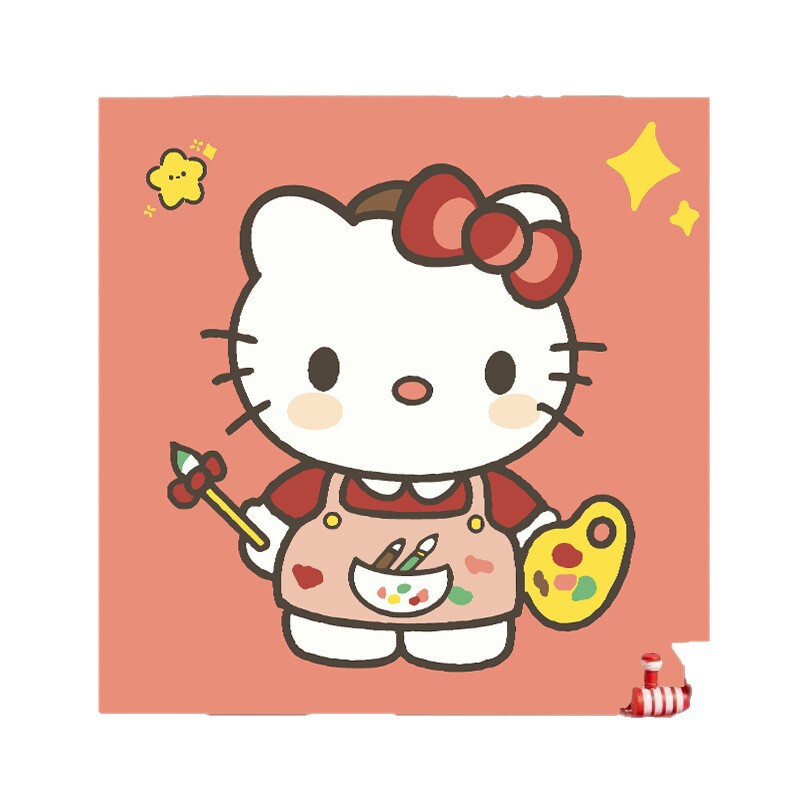 サンリオデジタル油絵 diy 手描きカラーリングクロミメロディー漫画かわいい装飾画メーカー卸売|undefined