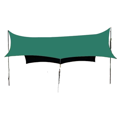 Avtomobil yan çətirləri Tent Outdoor Silver-coated Black