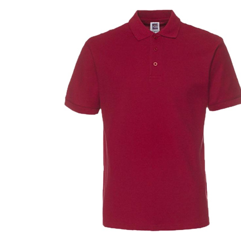 Camiseta Polo de Algodón 100% Color Sólido King 1AC03, Camiseta de Trabajo para Hombre con Solapa, Camiseta Publicitaria Personalizada de Manga Corta con Impresión