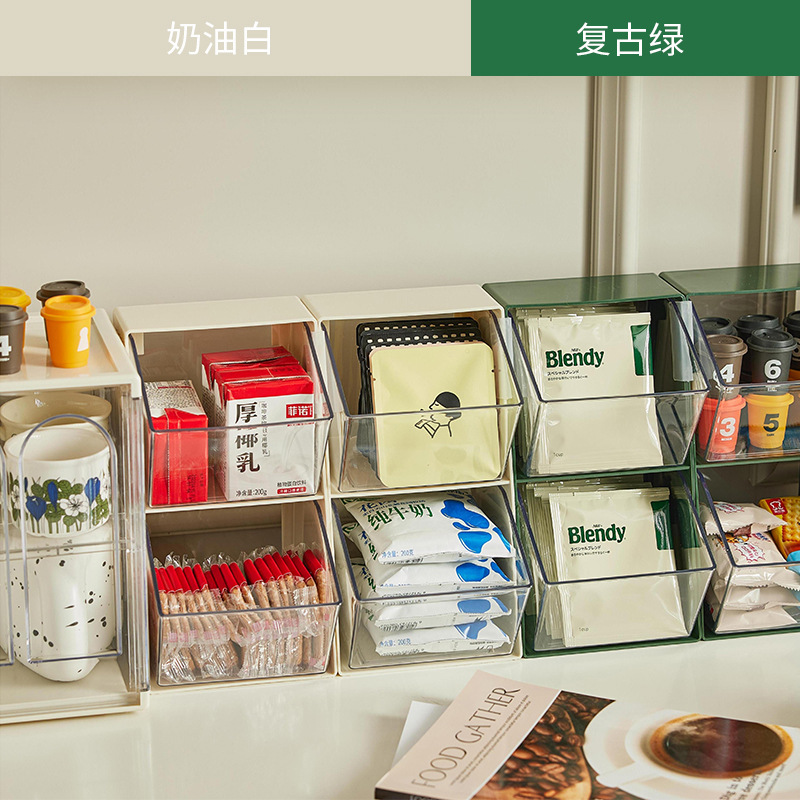 Tea bags, storage box, coffee capsule, table acrylic storage system
