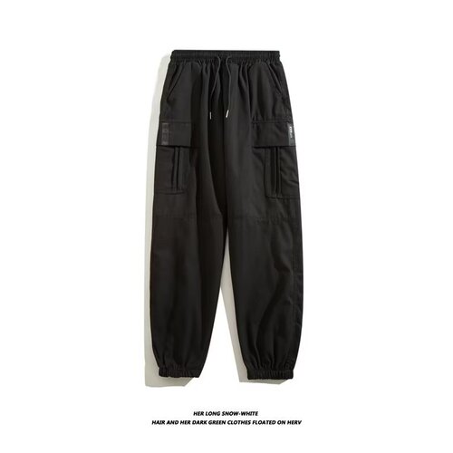 American Heavyweight Retro Work Pants for Men - Autumn Loose Straight Leg Plus Size Men's Casual Pants Trend Brand Wide Leg Pants for Men