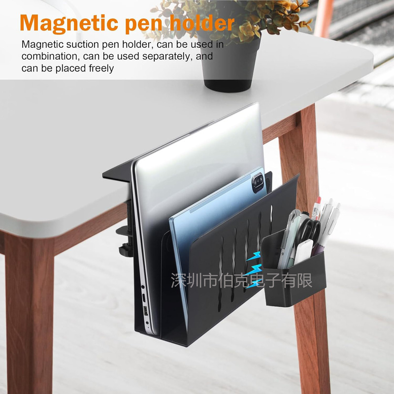 Amazon hot selling under-table notebook storage stand ebay new brand notebook under-table storage stand